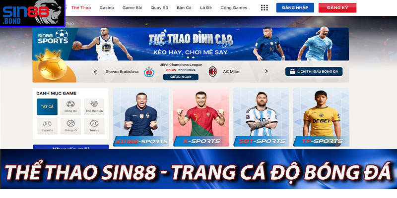 Thể Thao Sin88 - Trang Cá Độ Thể Thao Trực Tuyến Uy Tín
